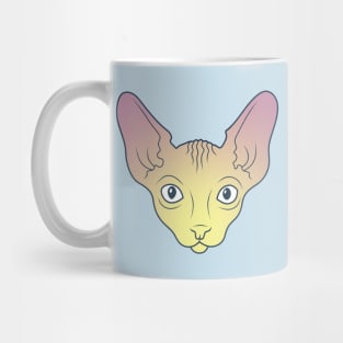 Yellow Sphynx Cat Mug